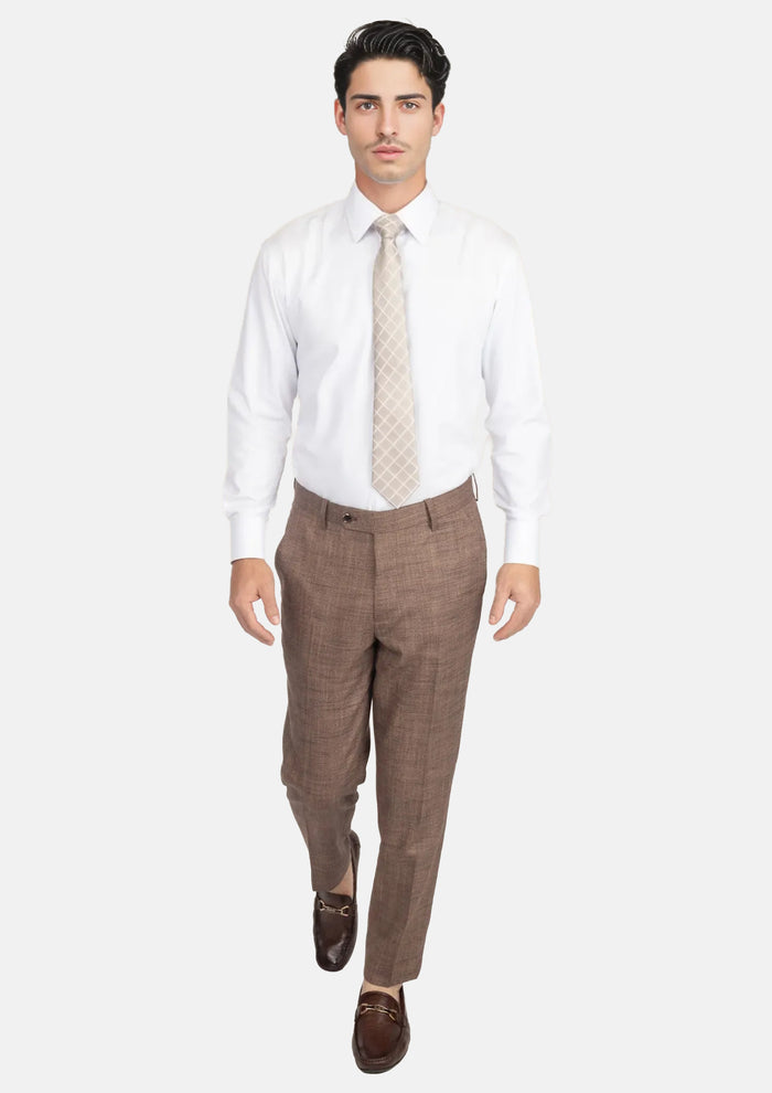 Tawny Brown Hopsack Pants