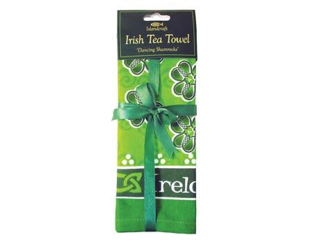 Tea Towel - Dancing Shamrocks