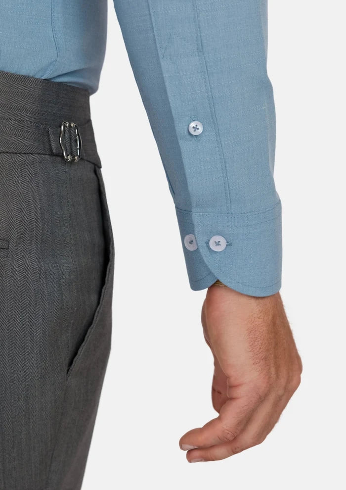 Light Teal Ultrasoft Aloe Shirt - SARTORO