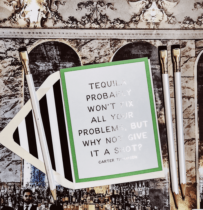 Tequila Probably Won't Fix All Your Problems Greeting Card, Single Folded Card - Ben's Garden