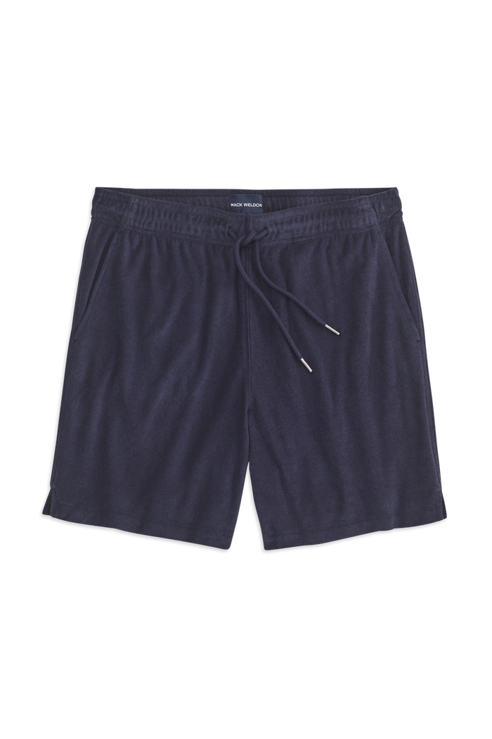 Front view of Terry Cloth Short in Night Sky