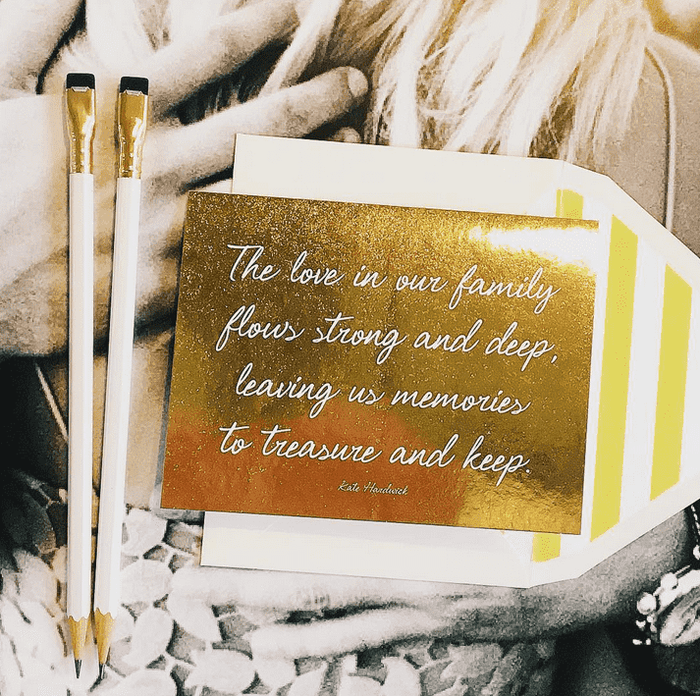 The Love In our Family Greeting Card, Single Folded Card or Boxed Set of 8 - Ben's Garden