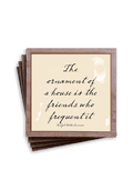 The Ornament Of A House Copper & Glass Coasters, Set of 4 - Ben's Garden