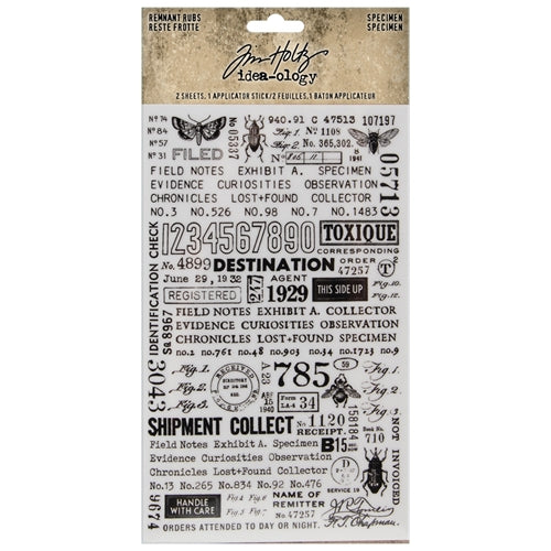 Tim Holtz Remnant Rubs Specimen