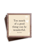 Too Much Of A Good Thing Copper & Glass Coasters, Set of 4 - Ben's Garden