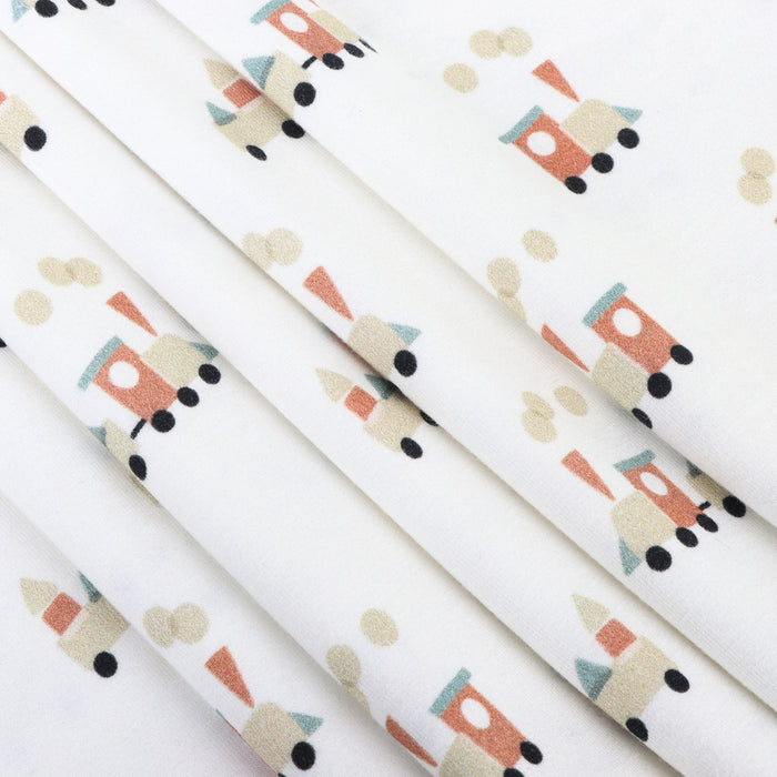 Train Reversible Baby Blanket (Organic Jersey)