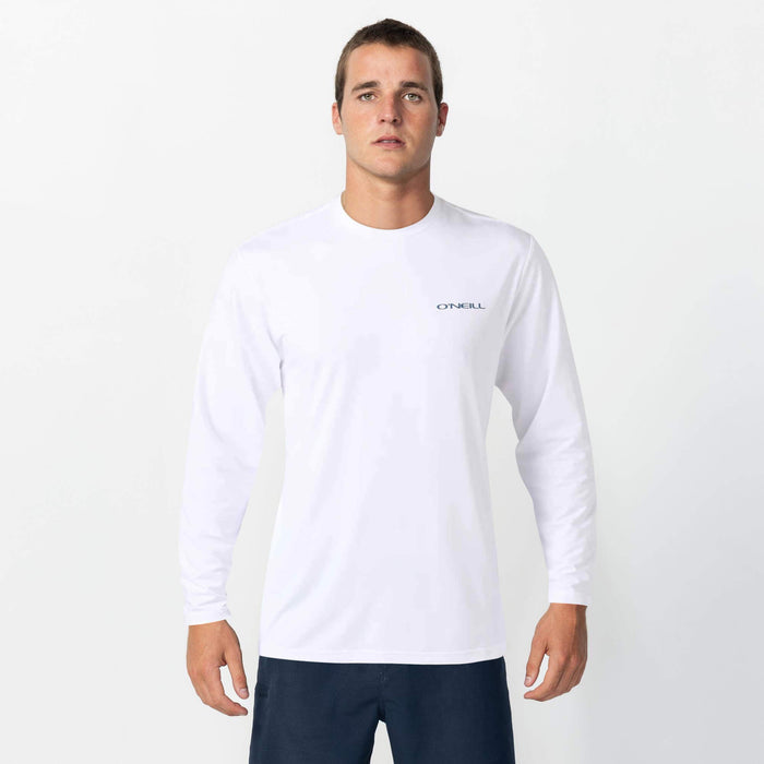 TRVLR Tides Long Sleeve UPF Tee - White