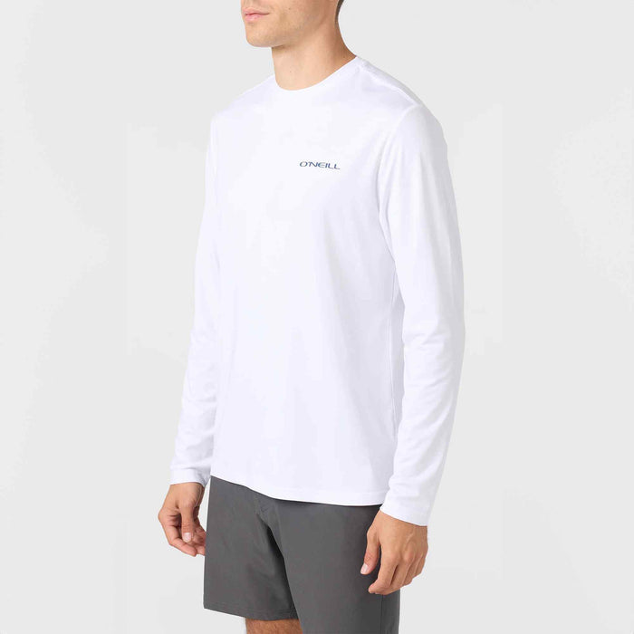 TRVLR Tides Long Sleeve UPF Tee - White