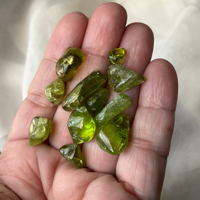 Tumbled Peridot Crystals