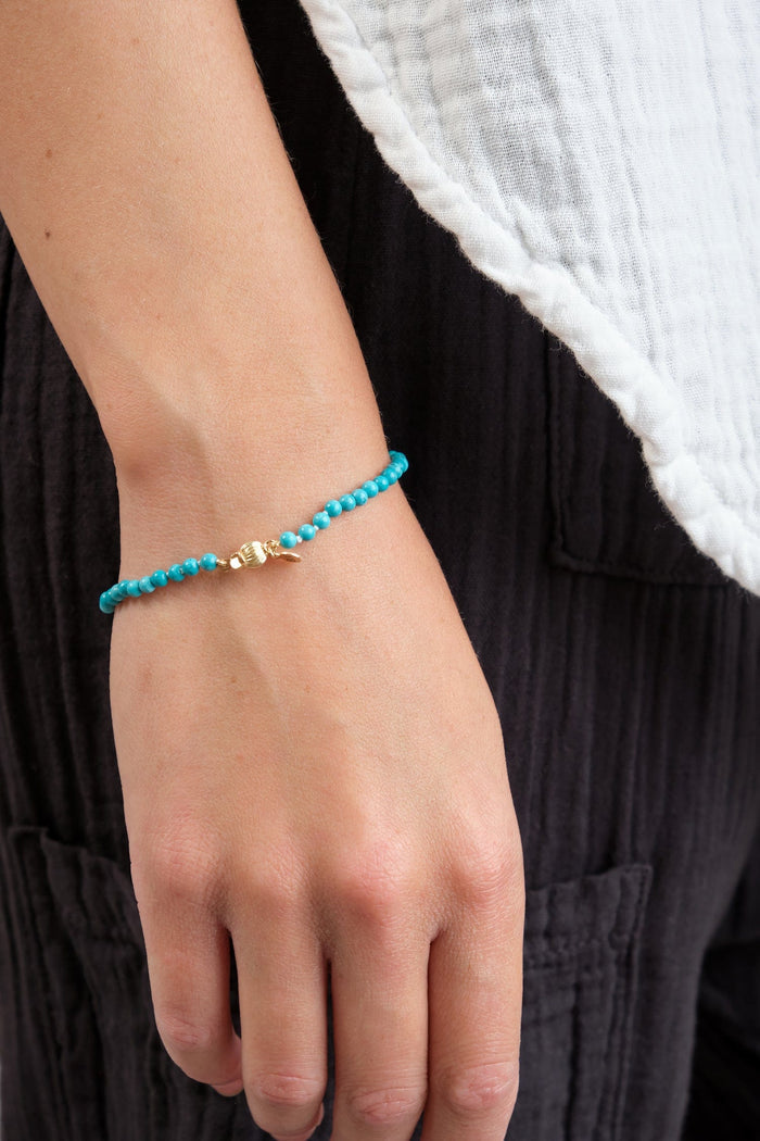 Beatrice Valenzuela Jewelry Bracelets Turquoise Bracelet Turquoise / 7" Chain
