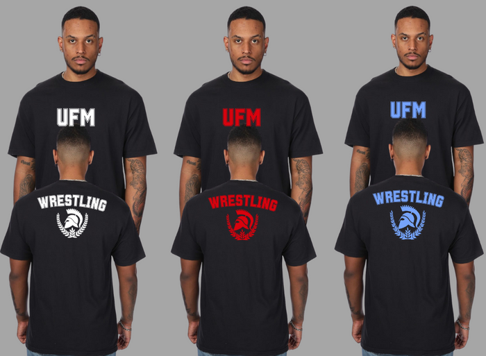 UFM Wrestling T-Shirt - Black