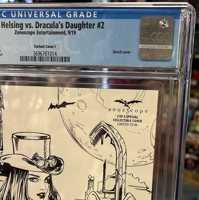 Van Helsing Vs Dracula’s Daughter #2 (2019) CGC Graded 9.8 Elias Chatzoudis Art!