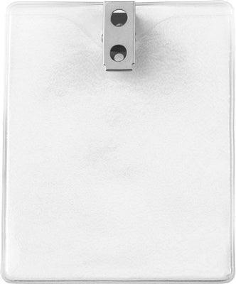 Vertical Badge Holder with 2-Hole Clip - Gov't/Military Size - 1810-1400, Qty = 100