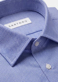 Violet Blue Houndstooth Shirt - SARTORO