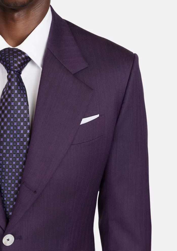 Violet Herringbone Thompson Jacket - SARTORO