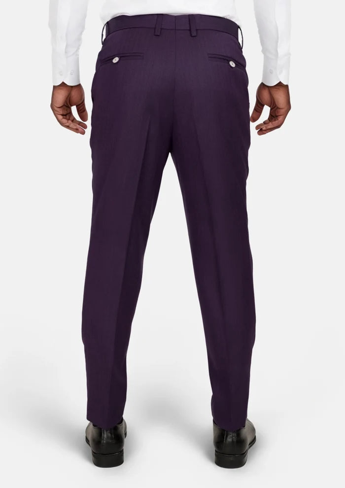Violet Herringbone Pants - SARTORO