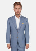 Bryant Vista Blue Sharkskin Suit - SARTORO