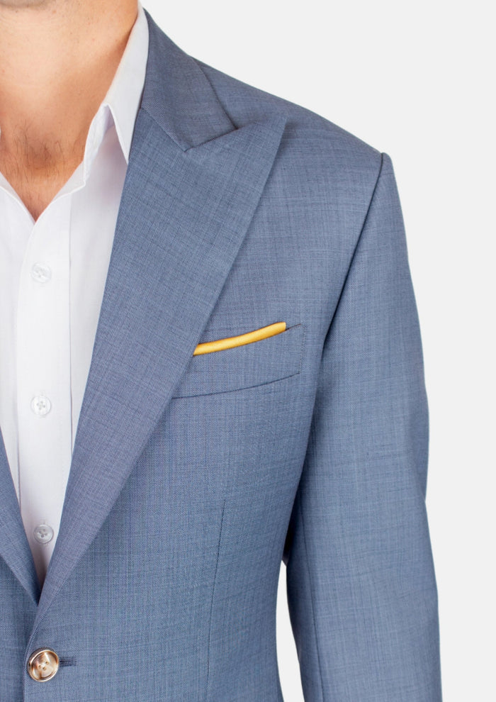 Bryant Vista Blue Sharkskin Suit - SARTORO