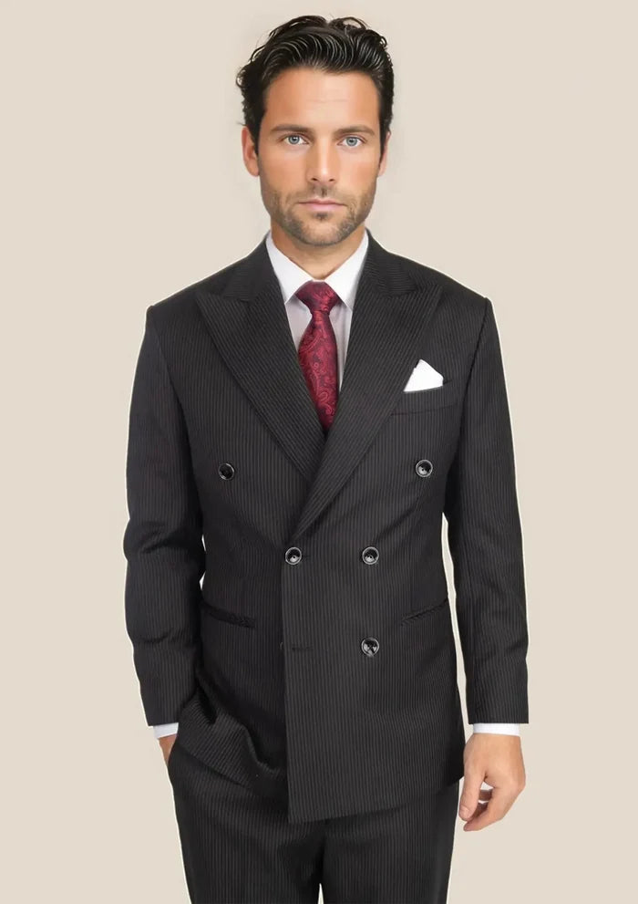 Waverly Black Pinstripe Jacket - SARTORO