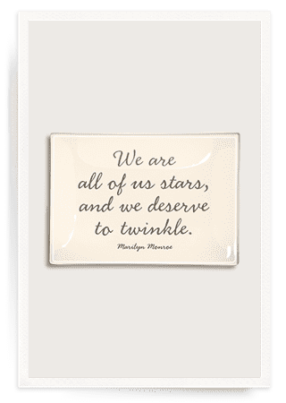 We Are Stars Decoupage Glass Tray - Ben's Garden