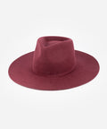 Merlot fedora hat on a white background #color_merlot