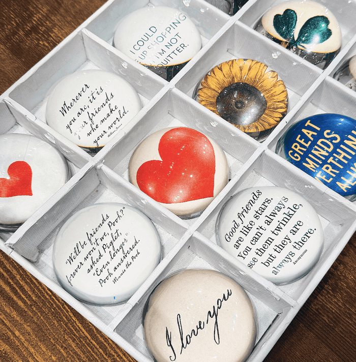 Love Small Typeface Dome Paperweight - Ben's Garden