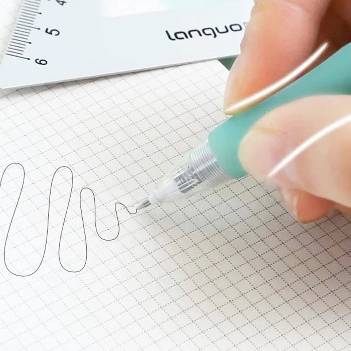 White Retractable Gel Pen 0.5mm - Black Ink (BP09)