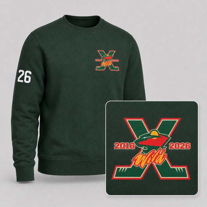 WILD 10TH ANNIVERSARY CREWNECK