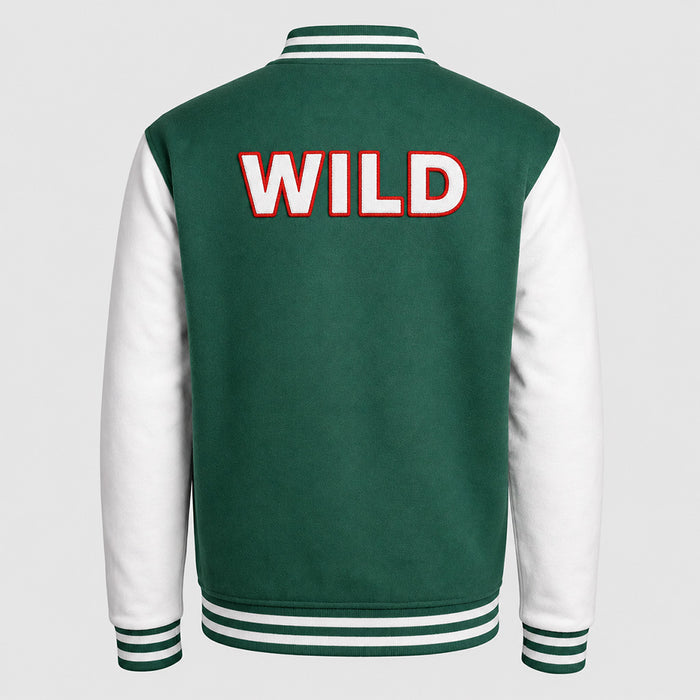 WILD Varsity Jacket-Style Sweater