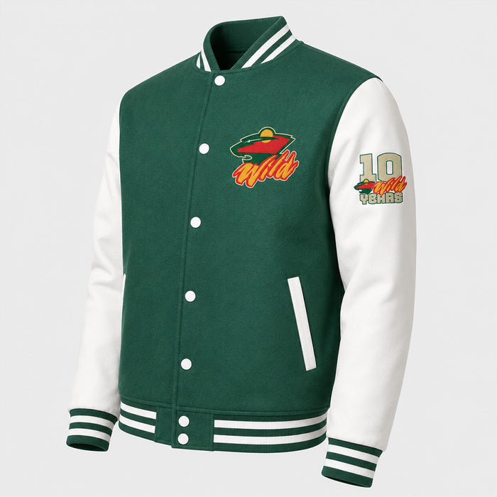 WILD Varsity Jacket-Style Sweater