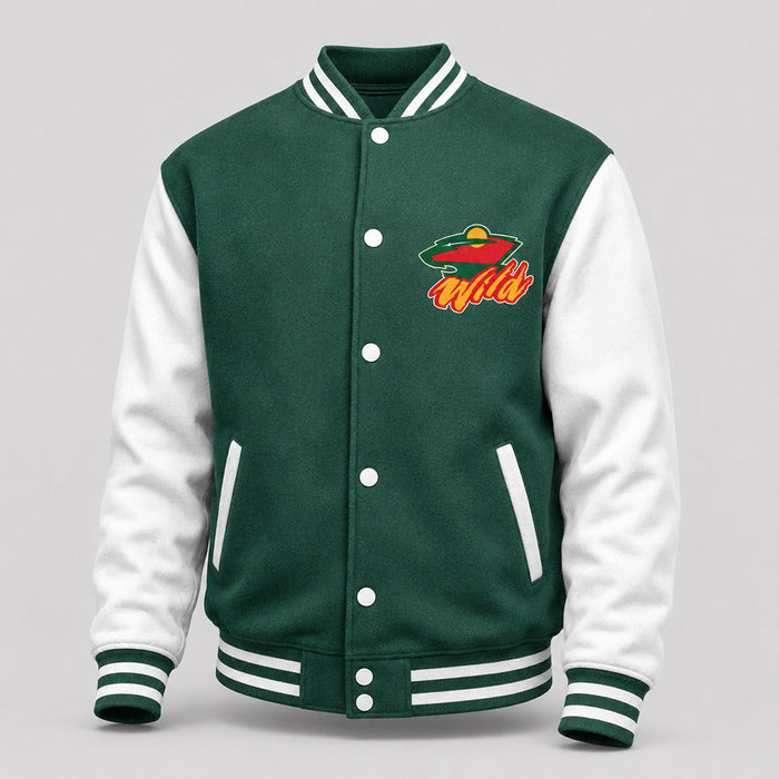 WILD Varsity Jacket-Style Sweater