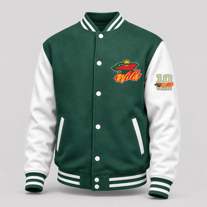 WILD Varsity Jacket-Style Sweater