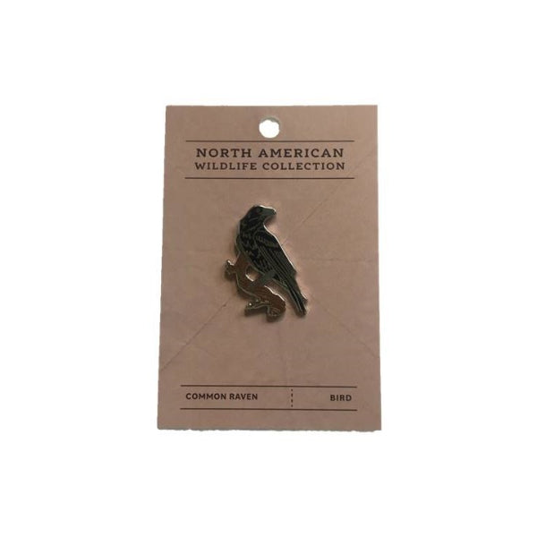Wildlife Pin - Raven