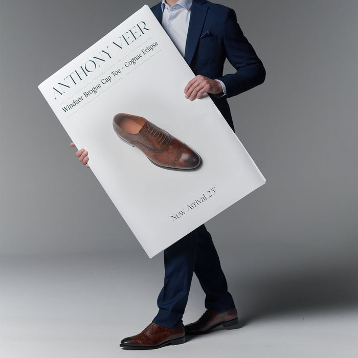 Windsor Brogue Cap - Toe // Cognac Eclipse - SARTORO