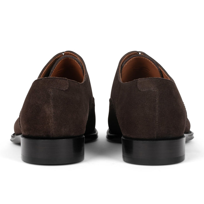 Windsor Brogue Cap - Toe // Tobacco Velvet Brown Suede - SARTORO