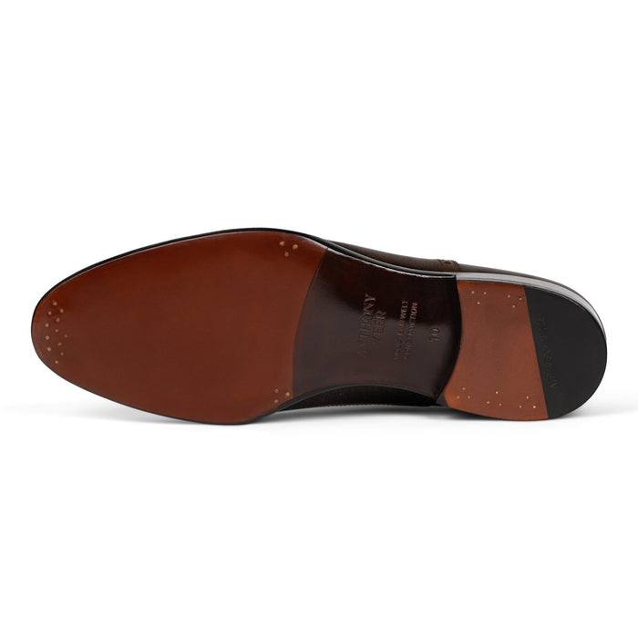 Windsor Brogue Cap - Toe // Tobacco Velvet Brown Suede - SARTORO