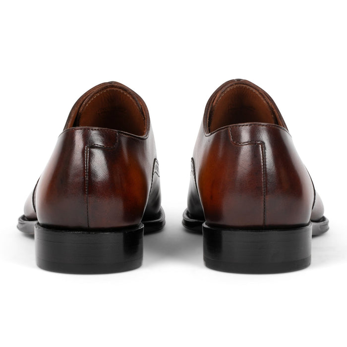 Windsor Brogue Cap - Toe // Vintage Amber Tan - SARTORO