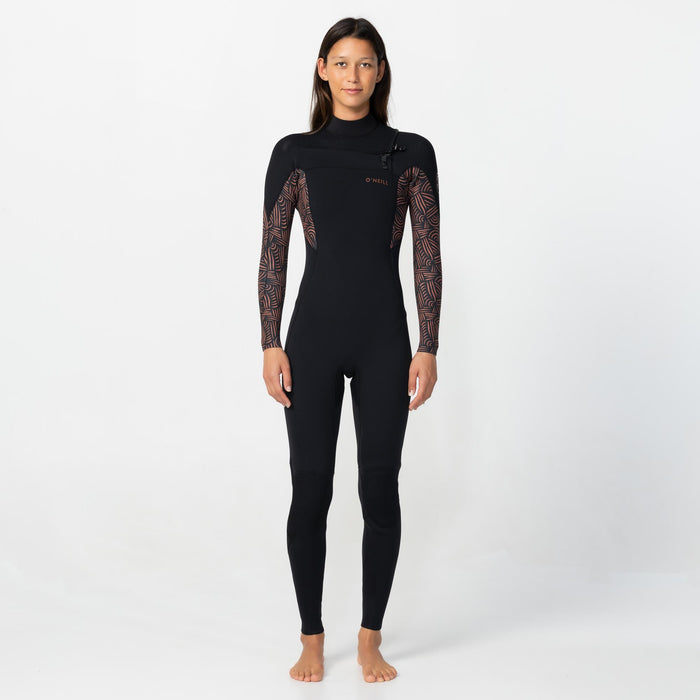 Women's Bahia 3/2mm Steamer Chest Zip - Terra Weave