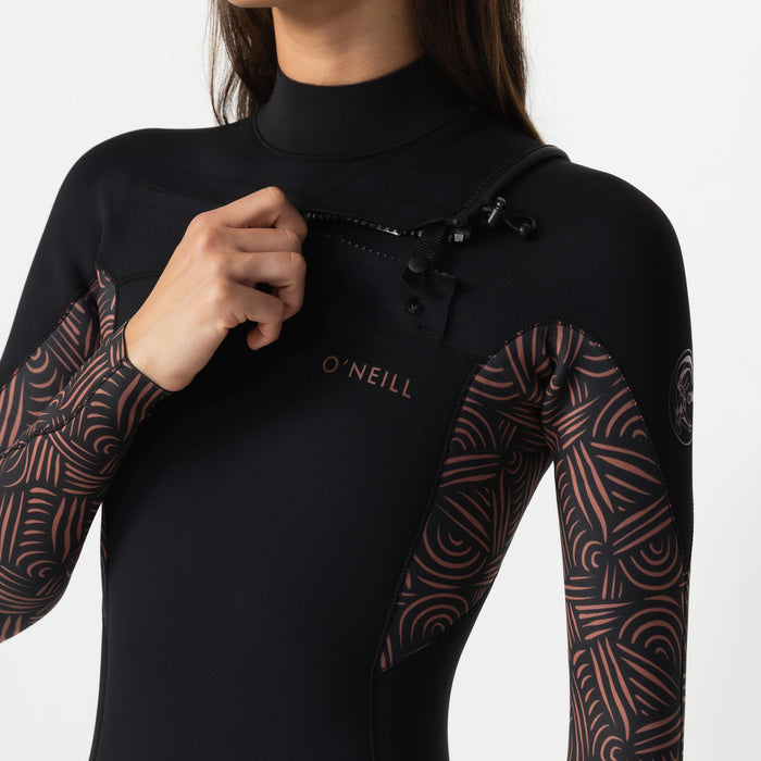 Women's Bahia 3/2mm Steamer Chest Zip - Terra Weave