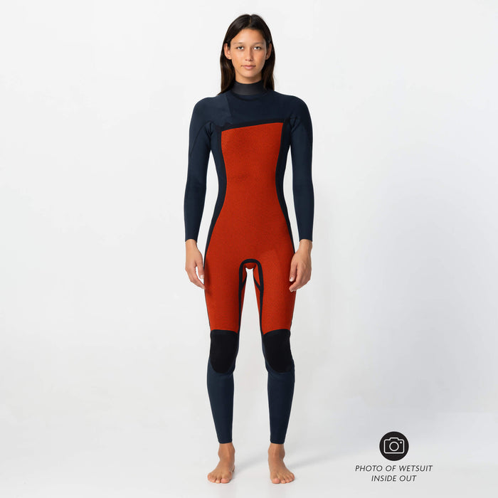 Women's Bahia 3/2mm Steamer Chest Zip - Terra Weave
