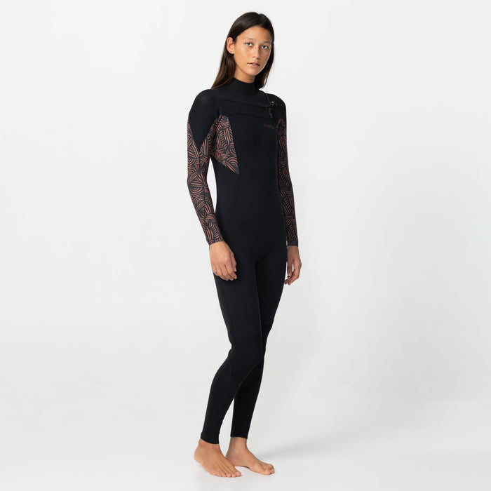 Women's Bahia 3/2mm Steamer Chest Zip - Terra Weave