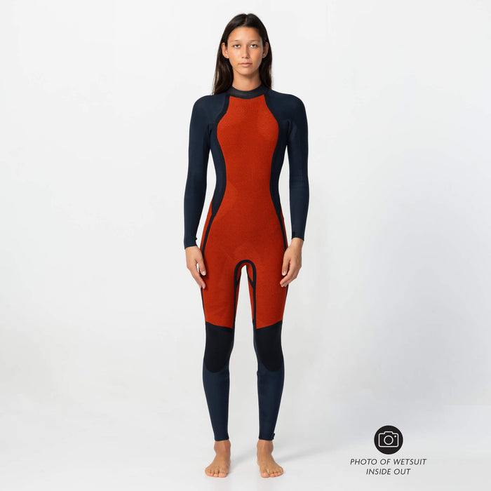 Women's Bahia 4/3mm Steamer Back Zip - Palm Mirage