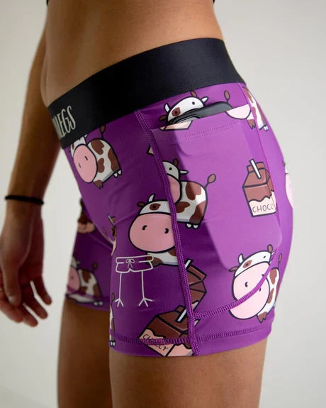 Women's Choccy Cow 3" Compression Running Shorts