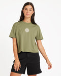 Womens Dial Crop Tee