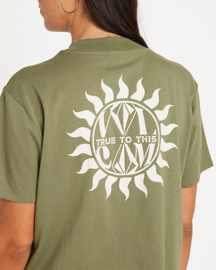 Womens Dial Crop Tee