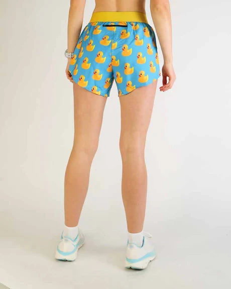 Women's Rubber Ducky 4" Split Running Shorts