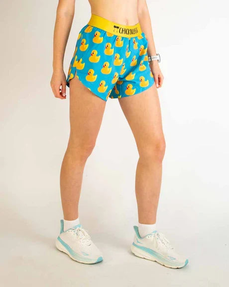 Women's Rubber Ducky 4" Split Running Shorts