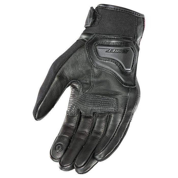 Women's Super Moto Black/ White / Pink: Features:

Goatskin leather and Stretch Span/Poly construction
Drum dyed goatskin lea