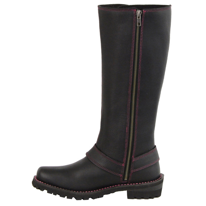 Women's Tall Boot With Pink Eyelets: Features:

Full Grain Premium 2