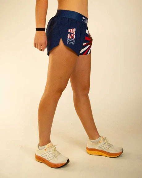 Women's USA Eagle 1.5" Split Shorts